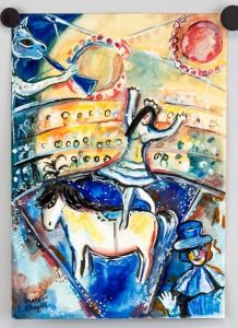 Marc Chagall Russian-French Surrealist Mixed Media