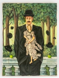 Rene Magritte Belgian Surrealist Oil on Canvas